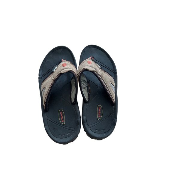 Teva Sandals Shock Pad Slip-On Black & Brown Size 8 M Comfortable & Durable - Picture 9 of 11